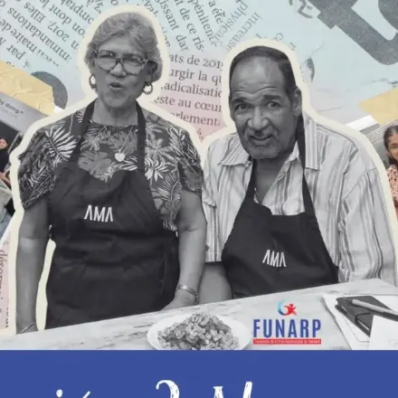 Participantes de un taller de cocina saludable de FUNARP